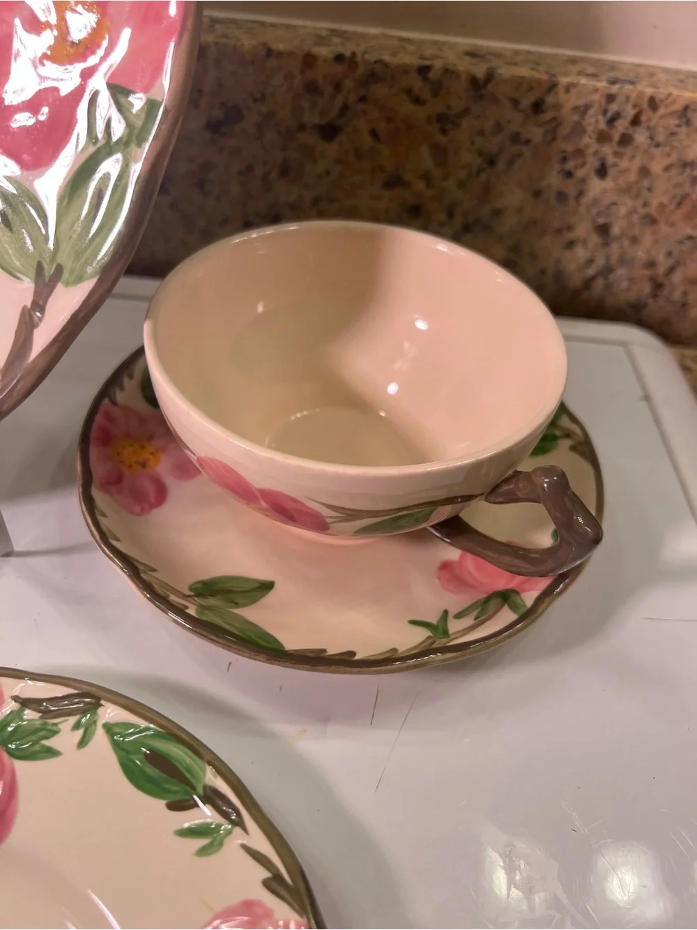 6 pc Franciscan Desert Rose Dinner Setting HandPainted (10 sets available)